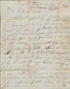 1846 entire letter headed "Lemington Probator Station December 7th 1846" signed "Gabriel Tinsley", to Lancashire endorsed at upper-left "convict letter/[initials]/Supt", light '[crown]/FREE/4JA4/1847' cds at upper-right, British 'SHIP LETTER' h/s in black - 3