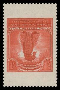Selection with Chambon Essay in red (very lightly mounted), 1/- green unmounted, CTO x3, overprinted 'OS' mint & CTO both unmounted & block of 4 perf 'VG' unmounted, 1/- yellow-green unmounted & CTO, etc, Cat $1500 + the 'VG' block. (14)