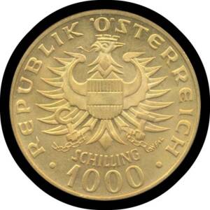 AUSTRIA: Gold group with 1908 10C EF, 1892 20C F, 1915 20C & 1 ducat restrikes, 1931 100sh F and 1976 1000sh Unc (total 1.6718oz agw). (6)