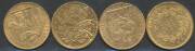 FRANCE: Gold 20f Napolean III (2, one very damaged), Angel x2 and 1904 Rooster, condition poor to VF. (5) - 3