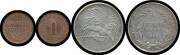 GERMAN NEW GUINEA: 1894 1pf to 5 mark set of 7, mixed grades to EF, the 1pf and 2pf with traces of original orange lustre. (7) - 2