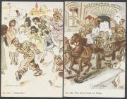 AUSTRALIA: WWII military humour cards by Egyptian illustrator Saroukhan, one postally used, generally very fine unused. (14) - 2