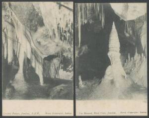 AUSTRALIA: NEW SOUTH WALES: Charles Kerry Caves group comprising Jenolan (27), Yarrangobilly, Cox's Cave Mt Victoria (2) & "Snow Cave", some unnumbered, mostly unused but some toning. (30)