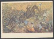 GREECE: c.1941 2D Postal Cards as HG 40 & 41 but with all-different coloured military or naval drawings, one with a small stain on the address side otherwise very fine, unused. Not listed by Higgins & Gage. (11) - 2