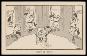 PORTUGAL: WWII comic cards lampooning Hitler & Stalin, being Portuguese language editions of New Zealander David Low's British cartoon cards, a few minor blemishes but fine to very fine unused. Not seen by us before. [Low was a leftist cartoonist who was 