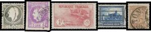 Mostly European range with pre-WWII France mint group with better values but some faults STC &pound;1500+; Rumania imperfs selection with high catalogue value;