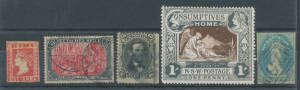 World Collection in Ideal Postage Stamp Album (1909) plus three other old-time albums, strength in used 19th & early 20th century material from NZ with 1906 Exhibition *, Australian Colonies, Europe, GB with 1d black (poor), White Lines Added 2d blue (3),