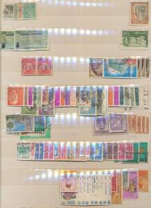 Large stockbook with little of note, 50+ mostly unused Postal Cards etc from many countries including NSW scenic issues x3, GB QV 2d Postal Card with messages in shorthand x2, packets of postal stationery cutouts, etc, condition variable.