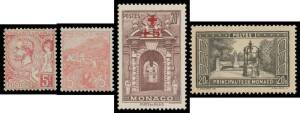 MONACO: 1885-1963 mostly mint collection by Michel catalogue numbers with 1885 set to 75c & the 1F no gum, 1891 set of 11, 1919 Charity set the 50c+50c used, 1925 Views of Monaco, 3F block of 9 (7**), 10F pair * & block of 6 (4**), 1933 mint and/or used V