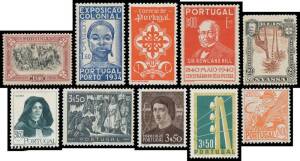 PORTUGAL: 1853-1960s with sets including 1928 Third Independence, 1934 Colonial Exhibition, 1940 Portuguese Legion, Portuguese Centenaries M/S, Centenary of First Postage Stamps and Costumes, 1947 Regional Costumes, 1949 Portraits, 1955 Electric Telegraph