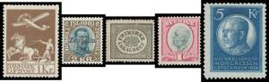 SCANDANAVIA: 2 volume collection to 1960 with Denmark from 1851 including 1925-29 Airmails *, Finland from 1860 with Red Cross Fund sets from 1930, Greenland from 1938 with 1945 set *, Iceland from 1876 majority used or short sets, Norway from 1855 with 