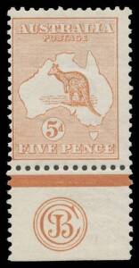 5d chestnut Plate 2 'JBC' Monogram single BW #16(2)za, minor bends, lightly mounted, Cat $3500.