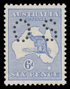 - 6d blue, well centred, one faint tonespot & a light horizontal bend at the base, unmounted, Cat $850. Advertised retail $750.