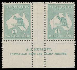Imprint pairs comprising 6d brown Harrison N' over 'M' (both), 9d Die IIB Harrison & Mullett, and 1/- Die IIB Mullett & Ash 'N' over 'A' & perf 'OS' 'N' over 'N', a few faults & hinge remainders, plus 1/- Die IIB corner single **, Cat $3000 approximately;