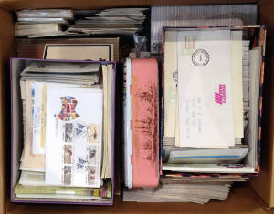 - companion lot of Framas on cover including FDCs & mostly South Australian commemorative covers, some commercial usage; also a tin of mint counter-printed stamps.