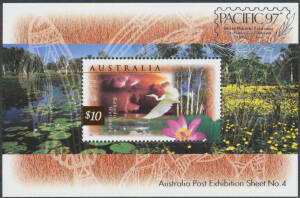 1966-99 semi-specialised collection with singles, sets, blocks, gutter strips, M/Ss, sheets, booklet panes, part and full booklets including many with Stamp Exhibition overprints, extras include 1998 Year Album, PO packs, more recent booklets etc. Face va