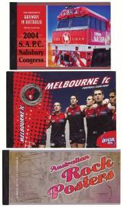 1980s-2000s array of "prestige" and the "chequebook" styles including AFL "prestige" series with medallions, some International Post. Face value $1300+.