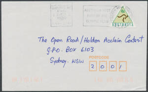 1994 ATM Triangles singles from booklets on commercial covers apparently including at least 6 complete sets of 8 different, generally fine to very fine. Extremely difficult to obtain: an excellent lot for re-sellers. (80 approx)