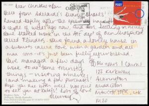 2000-2012 commercial airmail postcards & covers mostly to the USA or GB with an array of International Post frankings including a good range of commemorative issues, generally fine to very fine. Underrated material with strong thematic content. (62)