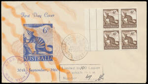 Mostly post-WWII collection with a few better items including early Wesley & Royal types, Collingridge Rivett unaddresed cover for 6d Anteater block of 4, &pound;sd Navigators set 4/- (addressed) to &pound;2 on separate unaddressed covers, AAT including 1966 Pictoria