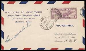 1930 (June-July) Kingsford Smith in America 1) (Jun 27) printed 'Welcome to New York/Major Charles Kingsford Smith/...'; 2) (Jul 4) at Oakland with 'KINGSFORD SMITH/ARRIVES TODAY' h/s; & 3) (Jul 7) at San Francisco; the first & third signed "CKingsford Sm