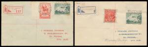 POSTMARKS: mid-1930s Howard Johnson registered covers including 'ABBEVILLE' (rated RRRR) with Hamley Bridge label, 'ASHVILLE' (R), 'ATHELSTONE' (R), 'ATHENNA' (R), 'BAGOTS WELL' (R), 'BETHEL' squared-circle (R), 'BIGGS FLAT' (RR), 'CALOOTE' (R), 'HARBEN V