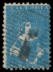 1850-59 Half-Lengths 1859 Perf 12 by Robinson 3d greenish blue SG 79, '1'-in-bars "killer" cancel, Cat &pound;425.