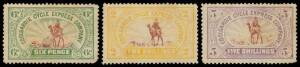 1861-1912 collection on leaves with wmk, perf & shade varieties, noted 'ONE PENNY' on 2d x2 (different settings), 1889 6d 'SPECIMEN', 1893 1d on 3d SG 107 cancelled 11FE/93 (stated to be the ERD of use), 'WA' & 'OS' Perfins to 1/-, high values to 5/-, po