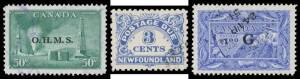 1937-52 KGVI Issues with most back-of-the-book stamps & Newfoundland including Postage Due 1c to 3c, Cat &pound;700+ approximately. (160+)