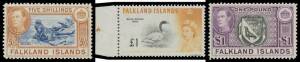 1938-83 Issues mostly mint with KGVI Pictorials to &pound;1 x2 plus some shades including 5/- SG 161d, 1952 Pictorials (&pound;1 **) + used set, 1960-66 Birds **, 1968 1971 & 1972 Flowers all **, later issues unmounted, etc, generally very fine, Cat &pound;2000 approx. (28