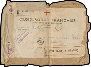Mostly WWII airmail covers the majority to France including a variety of rates & routes, many with censor labels &/or handstamps, includes 1939 (July) underpaid to the USA, 1939 (Nov) from France, 1940 to France with 'RETOUR A L'ENVOYEUR/RELATIONS POSTALE