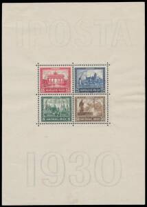 1872-1945 collection in stockbooks, good range of Shields & Germanias, Hyper-Inflation issues in Schaubek album containing full sheets (most without gum), also noted April 1923 booklet (?) comprising 25m x25, 16 blocks and 100Tsd on 100m block of 15 (tota