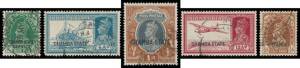 CHAMBA: KGVI selection with 1938 Overprints 2a to 1r, 1942-47 &frac12;a brown, 1938-40 'SERVICE' 9p green, etc, Cat &pound;800 approximately. (20)