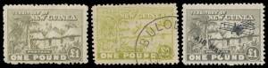 1925-31 Huts neatly annotated collection on display pages with the three basic sets plus paper/gum variations, shades, retaining pin-holes, Panelli &pound;1 forgery "used", forged 'OS' on 2d to 9d, and an array of varieties - notably Airs Short 'I' in 'MAIL' &frac12;d
