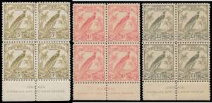 1931-34 Birds Imprints comprising Dated Birds 'OS' 1d to 1/- pairs, Undated Birds 2/- to &pound;1 blocks of 4, Undated Airs 6d block of 8, & Undated Airs &frac12;d with the Overprint Omitted pair, & a couple of others, a few mostly minor defects but generally fine to 