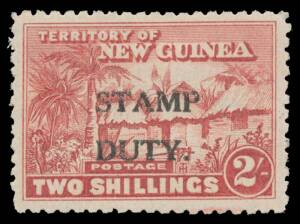 1925-27 Huts overprinted 'STAMP/DUTY.' ' 1d 2d 6d 1/- & 2/- Barefoot #1-5, a few minor blemishes, Cat &pound;120 used; unpriced mint. (5)
