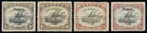 Rad Heward's heavily duplicated mint stock from BNG to 1917 Surcharges with numerous scarce stamps including Large 'Papua' simplified set, Small 'Papua' to 2/6d x5 including &frac12;d SG 38 block of 12, 1910 Large 'PAPUA' set plus blocks of 4 of the 1/- & both 2