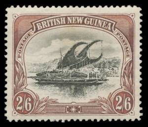 1901-05 British New Guinea Watermark Horizontal Thick Paper &frac12;d to 2/6d SG 1-8, well centred & unusually fresh, Cat &pound;850. (8)