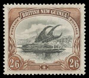 1901-05 British New Guinea Watermark Vertical Thick Paper &frac12;d to 1/- SG 9-15 plus Thin Paper 2/6d SG 16a, mostly well centred, Cat &pound;750.