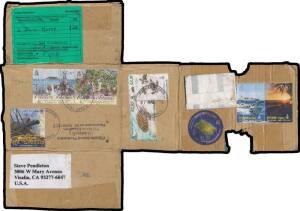 A batch of mostly commercial covers including 1950 registered to GB, 1966 airmail to USA with Birds 6d & 1/6d, 1970s makeshift wrappers to Australia Canada & France, 1988 to Alaska with Fish 15c & 90c, 1890s-2000s group with attractive frankings notably t