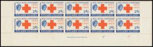 A selection of blocks mostly with imprint &/or plate numbers or sheet numbers, with KGVI Pictorials values to 1/-, 1949 UPU x18 sets comprising blocks of 4 x2 & blocks of 10, Coronation blocks of 12, 1963 Red Cross blocks of 10 x2, ITU blocks of 4 x2, etc