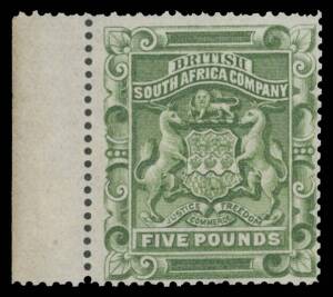 1892-93 BSAC Arms ditto, marginal example in a slightly deeper shade, a couple of short perfs, unused, Cat &pound;1600.