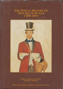 AUSTRALIA: "Postal History of NSW", "Postal History of the Northern Territory" & "Post Offices & Hand Held Datestamps of Victoria Vols 1 & 2", all hardbound with dust-jackets. (4)