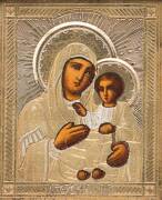Russian miniature Icon, in gilt frame, 20th Century. Icon 5 x 6.5cm&nbsp;&nbsp;