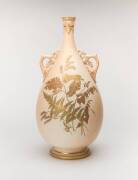 Royal Worcester porcelain vase (base drilled for lamp fitting). 42cm