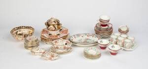 Assorted English china, plates, tea ware, table ware etc including Wedgewood & Coalport. (68 pieces)