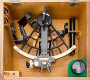 Sextant by Yamatar, Taiyo & Co. Japan, 20th Century, in original wooden case.&nbsp; - 2