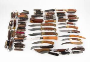 Group of vintage pocket knives, French, English, Asian etc. (100 items)