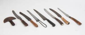 Antique & vintage Butcher & Cooks knives & cleavers. (35 items)