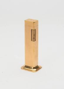 DUNHILL "Table Boy" cigar lighter, gold plated, 20th Century. 11cm